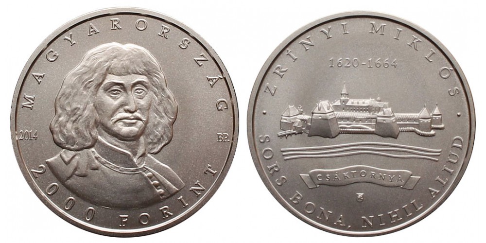 2000 forint Zrínyi Miklós 2014 BU